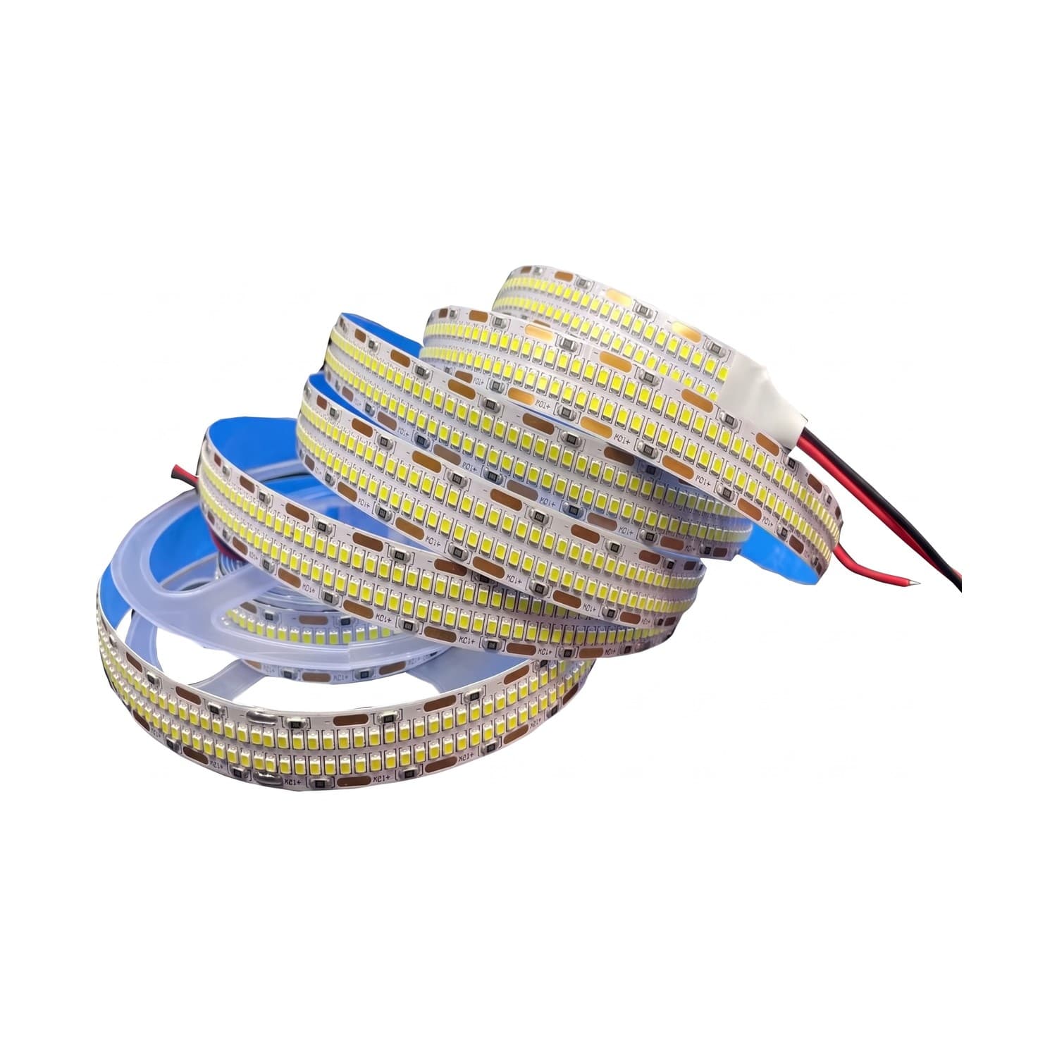 Rolos de fita LED 3528 12V Maxtop de alta densidade com fios vermelho e preto