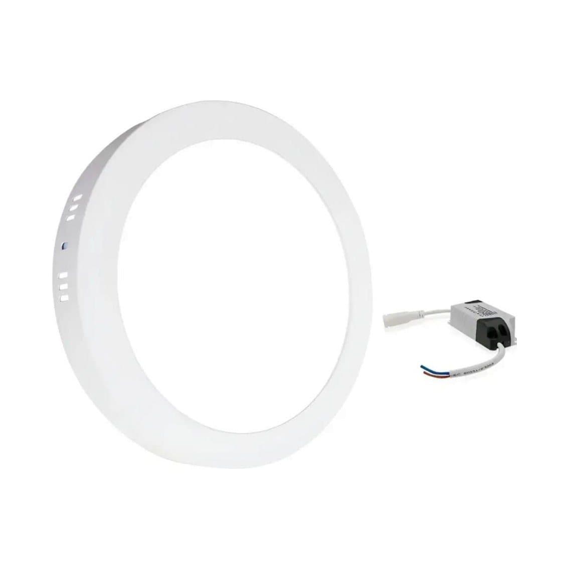 Painel Plafon LED Sobpor. QD 25W 30X30 Branco Frio-aluminio Opouqi