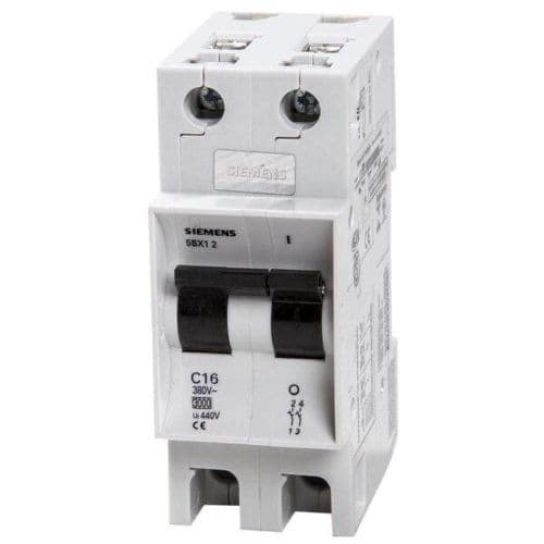Disjuntor 16a Bipolar (c) 5sx1 216-7 Siemens