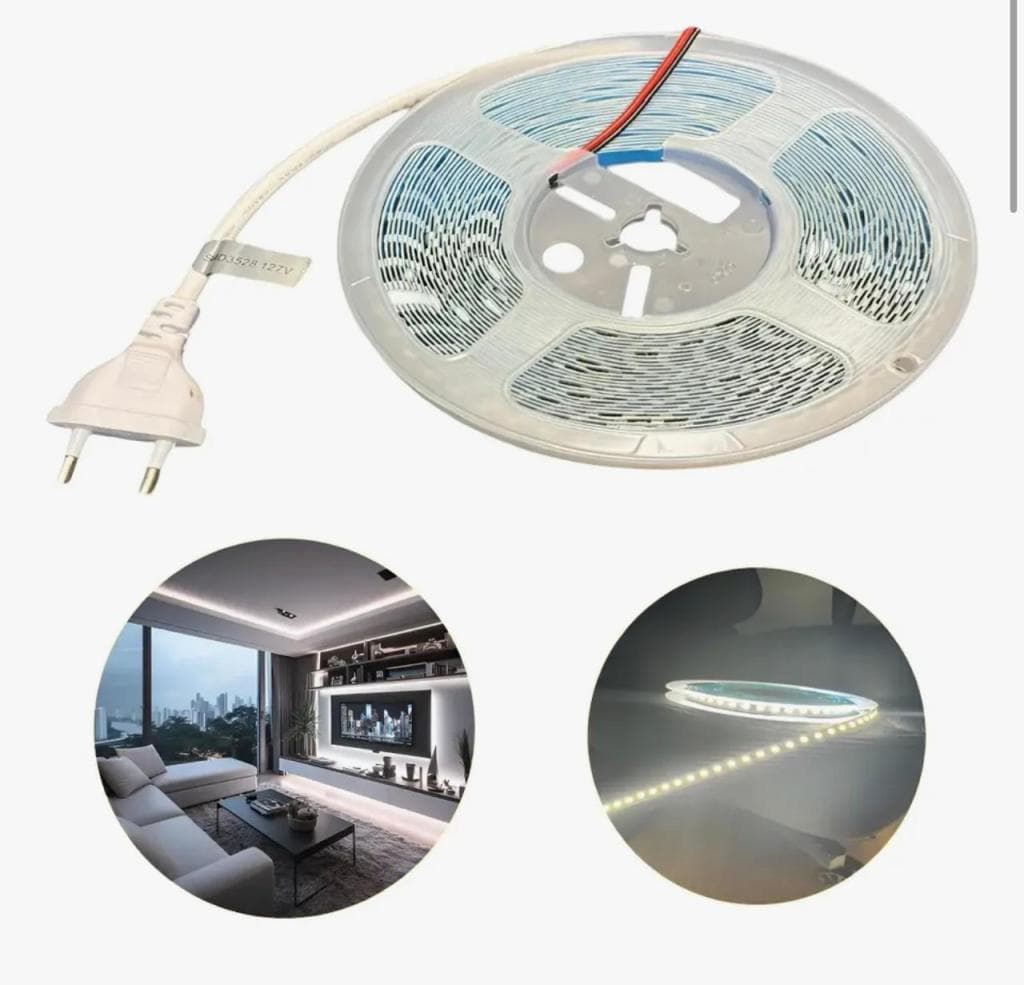 Fita LED 220V 10M 6500K- 20W/M Golf
