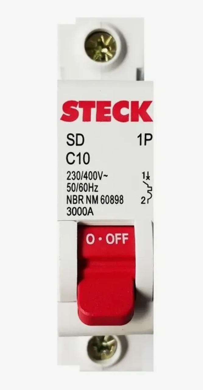 Disjuntor Unipolar 10a Steck