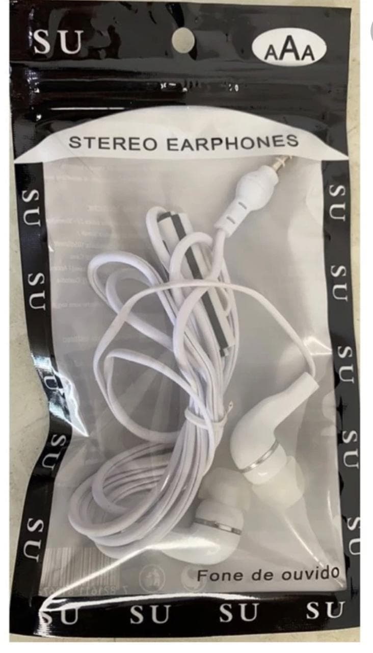 Fone Ouvindo Stereo Branco