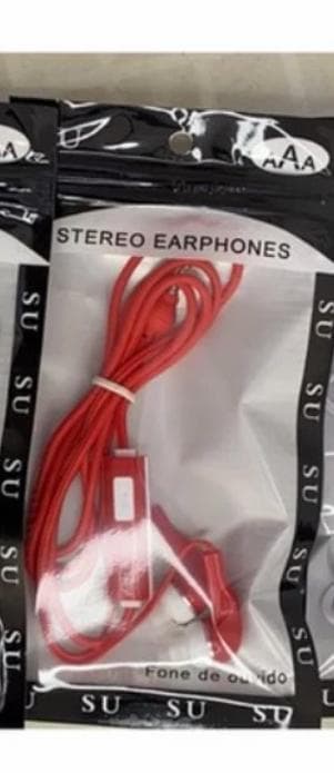 Fone Ouvindo Stereo Vermelho