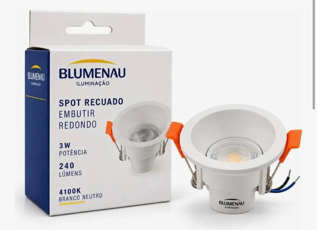 Spot LED REC Embutir RED BR 6W 3000K
