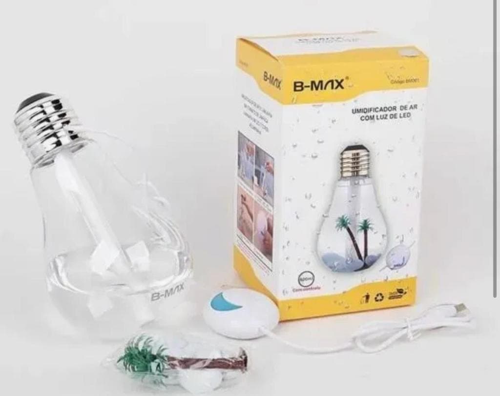 Umidificador AR em Formado de Lampada Bmax