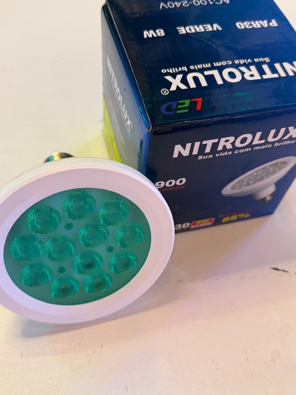 Lampada PAR30 8W LED 127V Verde-nitrolux