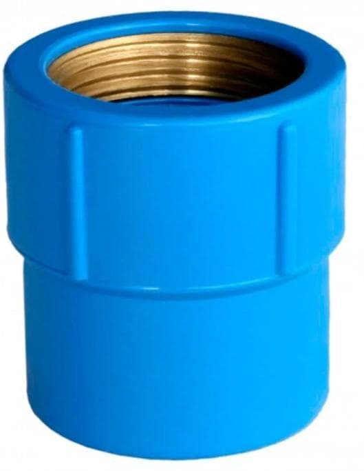 Luva LR com Bucha Azul PVC Rosca 25X 1/2MM Fortlev
