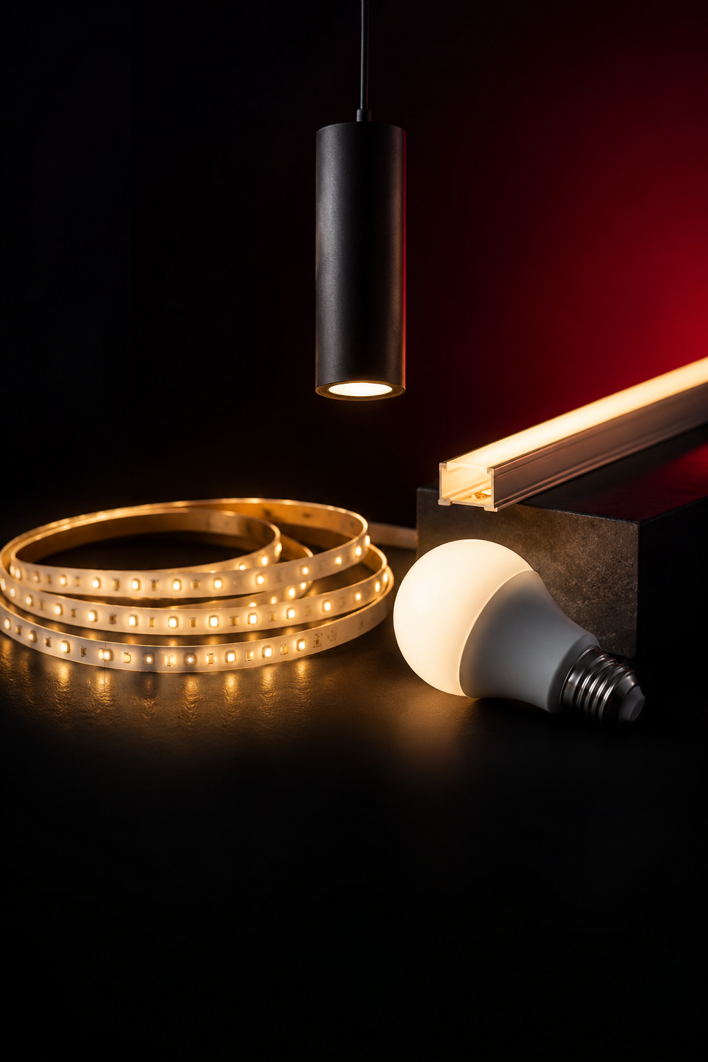 Referência de ambiente com iluminação LED